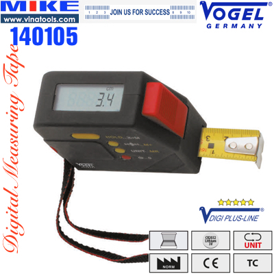 Thước cuộn điện tử 5m, Digital Measuring Tape. Vogel Germany.